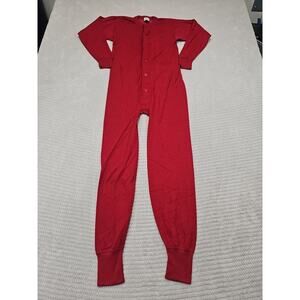 Allen A Pajama One Piece Adult Small Vintage Pajama Butt Flap Poop Shoot